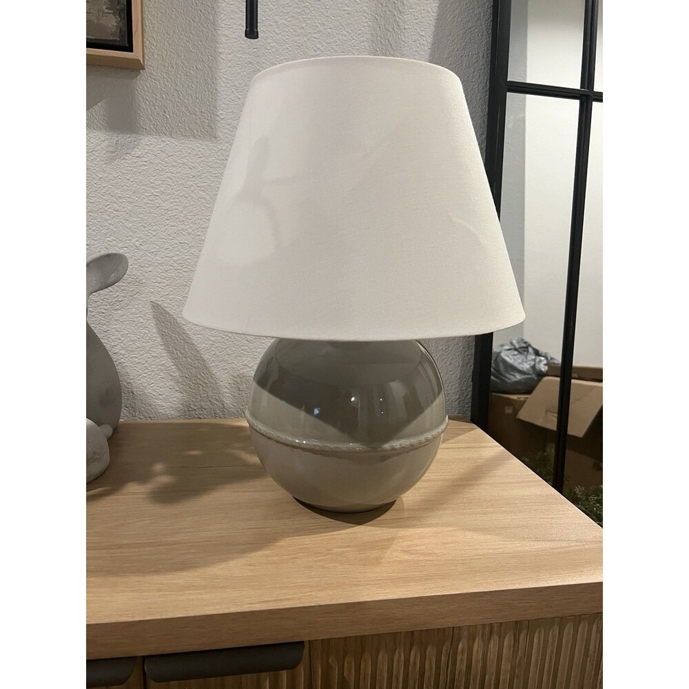 Medium Ceramic Table Lamp Green - Threshold designed with Studio McGee RARE